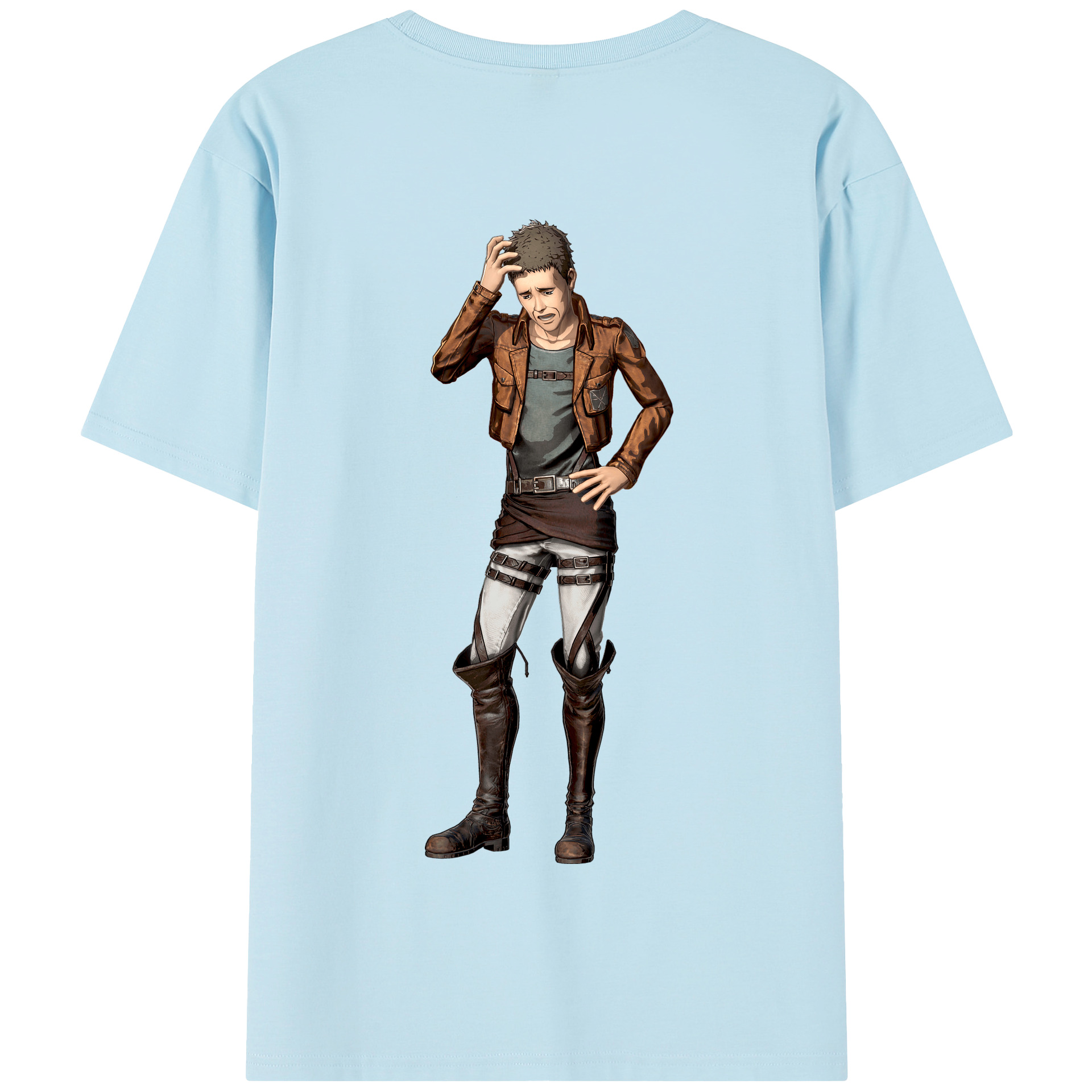 （画像用） 進撃の巨人 Attack on Titan 綿100％半袖Tシャツ（背面プリント）